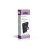 Nedis WCHA30BK gyorstöltő USB-A / USB-C töltő, GaN, PD3.0, QC, Gyorstöltési funkció 1,5 / 2,0 / 2,5 / 3,0 A, 30W, fekete WCHA30BK