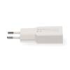 Nedis WCHA30WT gyorstöltő USB-A / USB-C töltő, GaN, PD3.0, QC, Gyorstöltési funkció 1,5 / 2,0 / 2,5 / 3,0 A, 30W, fehér WCHA30WT