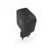Nedis WGCHA70WBK töltő 70 W, GaN, PD3.0, QC 1,5 / 2,25 / 2,5 / 3,0 / 3,5 A, Kimenetek száma: 3, USB-A / 2x USB-C WGCHA70WBK