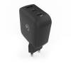 Nedis WGCHA100WBK töltő 100 W, GaN, PD3.0, QC 2,5 / 3,0 / 5,0 A, Kimenetek száma: 3, USB-A / 2x USB-C, fekete WGCHA100WBK