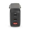 Nedis WGCHA100WBK töltő 100 W, GaN, PD3.0, QC 2,5 / 3,0 / 5,0 A, Kimenetek száma: 3, USB-A / 2x USB-C, fekete WGCHA100WBK