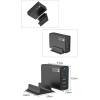 BLACKBIRD Hálózati Töltő GAN 135W 3xUSB-C 20W + 3xUSB 5V, Fekete BH1669