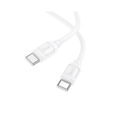 USB t&ouml;ltők&aacute;bel C-C 1m Hoco X115 Surpass 60W feh&eacute;r 652001 HC652001