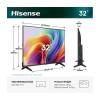 HISENSE 32A4S HD Smart LED TV 32"/80cm, 1366x768, HDMI/USB/RJ45, Fekete 32A4S