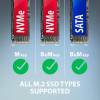 SSD dokkoló M.2/USB 3.2 gen2 NVMe/SATA Axagon ADM2-AM ADM2-AM