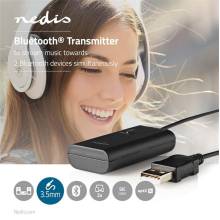Nedis BTTR100BK bluetooth ad&oacute;, Audio/video/adatcsatlakoz&oacute;k bemenete: 1x AUX / 1x USB | AptX / SBC, mem&oacute;ria 2 eszk&ouml;zre BTTR100BK