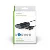 Nedis BTTR100BK bluetooth adó, Audio/video/adatcsatlakozók bemenete: 1x AUX / 1x USB | AptX / SBC, memória 2 eszközre BTTR100BK