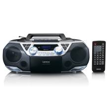 Lenco SCD-720SI hordozhat&oacute; boombox DAB+/FM r&aacute;di&oacute;, Bluetooth, CD-lej&aacute;tsz&oacute;, kazett&aacute;s magn&oacute; &eacute;s USB-lej&aacute;tsz&oacute;, t&aacute;vir&aacute;ny&iacute;t&oacute; SCD-720SI