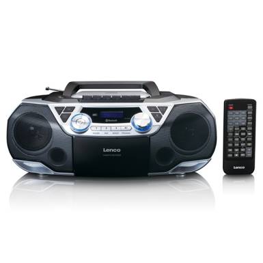 Lenco SCD-720SI hordozható boombox DAB+/FM rádió, Bluetooth, CD-lejátszó, kazettás magnó és USB-lejátszó, távirányító SCD-720SI Lenco SCD-720SI hordozható boombox DAB+/FM rádió, Bluetooth, CD-lejátszó, kazettás magnó és USB-lejátszó, távirányító SCD-720SI