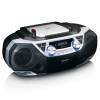 Lenco SCD-720SI hordozható boombox DAB+/FM rádió, Bluetooth, CD-lejátszó, kazettás magnó és USB-lejátszó, távirányító SCD-720SI