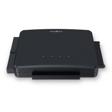 Nedis HDADIS110BK HDD / SSD dokkoló, USB 3.2 Gen1, 2,5 / 3,5", IDE + SATA HDADIS110BK Nedis HDADIS110BK HDD / SSD dokkoló, USB 3.2 Gen1, 2,5 / 3,5", IDE + SATA HDADIS110BK