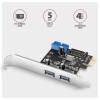 I/O k&aacute;rtya PCI-E 2.0 1x - 2+2xUSB 3.0 port Axagon PCEU-232RS PCEU-232RS