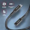 USB 3.2 C hosszabb&iacute;t&oacute; k&aacute;bel 1m Axagon BUCM32-CF10AB BUCM32-CF10AB