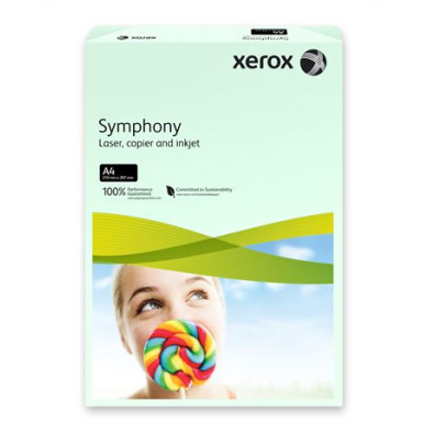 XEROX Másolópapír, színes, A4, 160 g, XEROX "Symphony", világoszöld (pasztell)