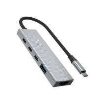 FIXED 5 portos USB-HUB, sötétszürke FIXHU-CR-GR