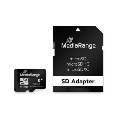SD Micro    8GB HC Mediarange 1Adapter MR957 MR957