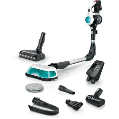 BOSCH BCS71HYG3 Unlimited 7 ProHygienic Aqua Vezeték nélküli porszívó és felmosó, Fehér BCS71HYG3 BOSCH BCS71HYG3 Unlimited 7 ProHygienic Aqua Vezeték nélküli porszívó és felmosó, Fehér BCS71HYG3