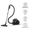 ELECTROLUX EL61C3DB Clean 600 porzsák nélküli porszívó, tartály: 2L, 74 dB, Kék EL61C3DB