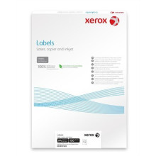 XEROX Etikett, univerzális, 38,1x21,2 mm, kerekített sarkú, XEROX, 6500 etikett/csomag