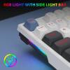 Redragon Trundle RGB K668 Red USB magyar mechanikus billentyűzet fehér K668WBO-RGB_RED_HU