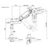 ACT AC8329 Monitor arm 45" office solid pro AC8329