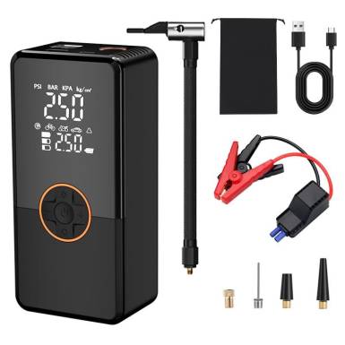 Platinet 8000mAh PowerBank with Car Jump Strater with Compressor Black PMPBTPM Platinet 8000mAh PowerBank with Car Jump Strater with Compressor Black PMPBTPM