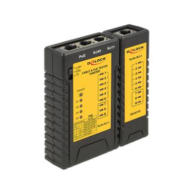 DeLock Cable Tester RJ45 / RJ12 / PoE 86107