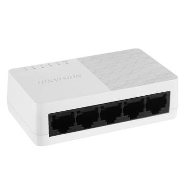 5 portos switch; 10/100M; nem menedzselhető; műanyag DS-3E0105D-O 5 portos switch; 10/100M; nem menedzselhető; műanyag DS-3E0105D-O