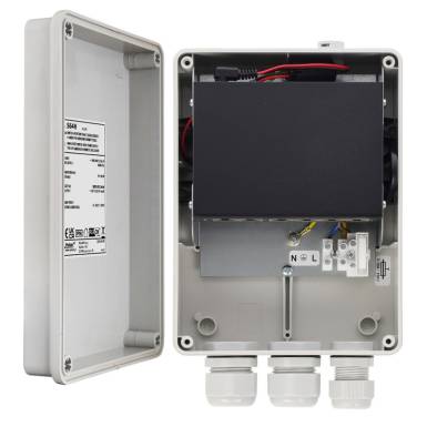 6 portos PoE switch (30 W) kültéri dobozban; 4 PoE + 2 uplink port; nem menedzselhető S64H 6 portos PoE switch (30 W) kültéri dobozban; 4 PoE + 2 uplink port; nem menedzselhető S64H