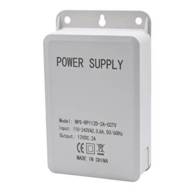 Falra szerelhető CCTV tápegység 12 VDC/2 A NPS-RP112D-2A-CCTV Falra szerelhető CCTV tápegység 12 VDC/2 A NPS-RP112D-2A-CCTV