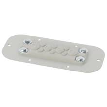 Lemez 10 membránátvezetővel az AWOH sorozatú házakhoz; 209 x 20 x 90mm AWOH-PM10A Lemez 10 membránátvezetővel az AWOH sorozatú házakhoz; 209 x 20 x 90mm AWOH-PM10A
