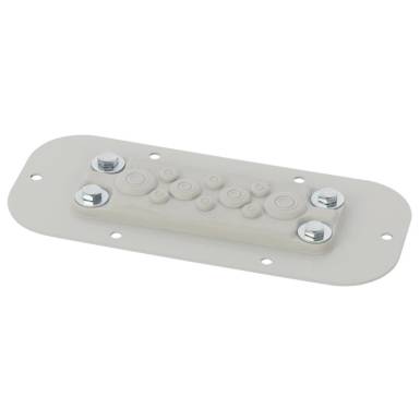 Lemez 10 membránátvezetővel az AWOH sorozatú házakhoz; 209 x 20 x 90mm AWOH-PM10A Lemez 10 membránátvezetővel az AWOH sorozatú házakhoz; 209 x 20 x 90mm AWOH-PM10A