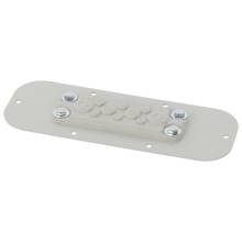 Lemez 10 membránátvezetővel az AWOH sorozatú házakhoz; 245 x 20 x 90mm AWOH-PM10B Lemez 10 membránátvezetővel az AWOH sorozatú házakhoz; 245 x 20 x 90mm AWOH-PM10B