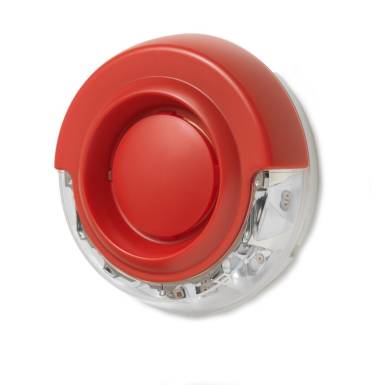 Cerberus FIT címzett hang-/fényjelző; piros LED; piros FDS366-RR Cerberus FIT címzett hang-/fényjelző; piros LED; piros FDS366-RR