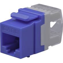 Keystone UTP csatlakoz&oacute;; Cat6; 180&deg;; dual IDC (Krone/110); k&eacute;k NPN-KEY-1C6U-180C-BL