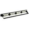 19" patch panel; 24 port; Cat6; árnyékolatlan; tehermentesítővel; dual IDC (Krone/110) NRPP-RJ45-124U-H
