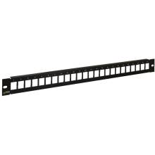 19" keystone patch panel; 24 port; &aacute;rny&eacute;kolatlan RAP-RJ45