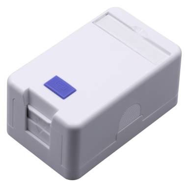 Keystone fali aljzat, felületre szerelhető; 1 portos; árnyékolatlan; 90°/180° keystone kompatibilis NBN-KEY-11U-S Keystone fali aljzat, felületre szerelhető; 1 portos; árnyékolatlan; 90°/180° keystone kompatibilis NBN-KEY-11U-S