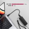 AXAGON ADE-10GR Type-C USB3.2 Gen 2 - 10 Gigabit Ethernet 10/100/1000/2500/5000/10000 Adapter Aluminum/Black ADE-10GR