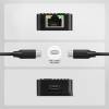 AXAGON ADE-10GR Type-C USB3.2 Gen 2 - 10 Gigabit Ethernet 10/100/1000/2500/5000/10000 Adapter Aluminum/Black ADE-10GR