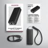 AXAGON ADE-10GR Type-C USB3.2 Gen 2 - 10 Gigabit Ethernet 10/100/1000/2500/5000/10000 Adapter Aluminum/Black ADE-10GR