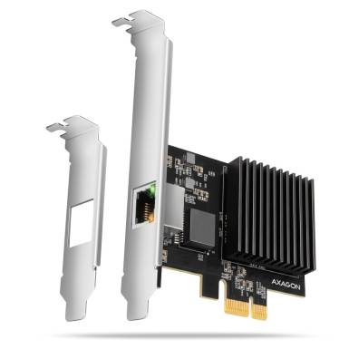 AXAGON PCEE-10GR PCIe Adapter 10 Gigabit Ethernet Realtek PXE w. SP & LP PCEE-10GR