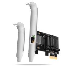AXAGON PCEE-G50 PCIe Adapter 5 Gigabit Ethernet Realtek PXE w. SP & LP PCEE-G50