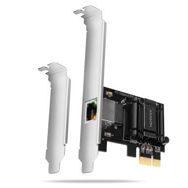 AXAGON PCEE-G50 PCIe Adapter 5 Gigabit Ethernet Realtek PXE w. SP & LP PCEE-G50 AXAGON PCEE-G50 PCIe Adapter 5 Gigabit Ethernet Realtek PXE w. SP & LP PCEE-G50