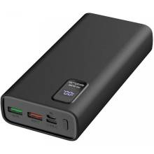 Platinet PMPB20WQC727B 20000mAh Polymer PC3.0 QC3.0 PowerBank LED Screen Black PMPB20WQC727B