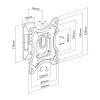 Stell SHO 7500 TV Wall Mount Fix 23"-42" Black 35057194