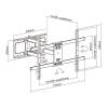 Stell SHO 5620 TV Wall Mount Fix 37"-70" Black 35057263