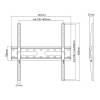 Stell SHO 4210  SLIM TV Wall mount Fix 13"- 43" Black 35063024