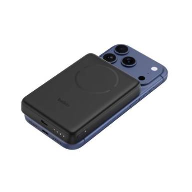 Belkin BoostCharge Slim Magnetic 10000mAh PowerBank with Qi2 Black BPD018HQBK Belkin BoostCharge Slim Magnetic 10000mAh PowerBank with Qi2 Black BPD018HQBK