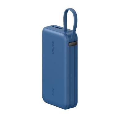 Belkin UltraCharge with Integrated Cable and Display 10000mAh Powerbank Blue BPB035HQBL Belkin UltraCharge with Integrated Cable and Display 10000mAh Powerbank Blue BPB035HQBL
